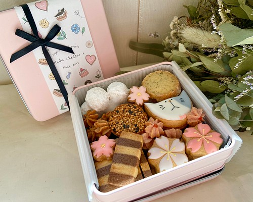 クッキー缶 桜セット クッキー studio chaleur + 通販｜Creema