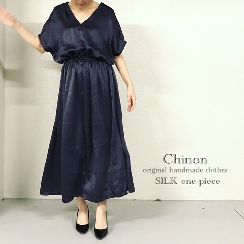 シルクワンピースone Piecesale ワンピース チュニック Chinon 通販 Creema クリーマ ハンドメイド 手作り クラフト作品の販売サイト