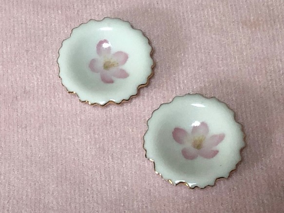 微型餐具Sakura Sakura兩個小小的盤子 第1張的照片
