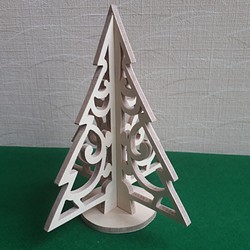 クリスマスツリー(木工アート) 1枚目の画像