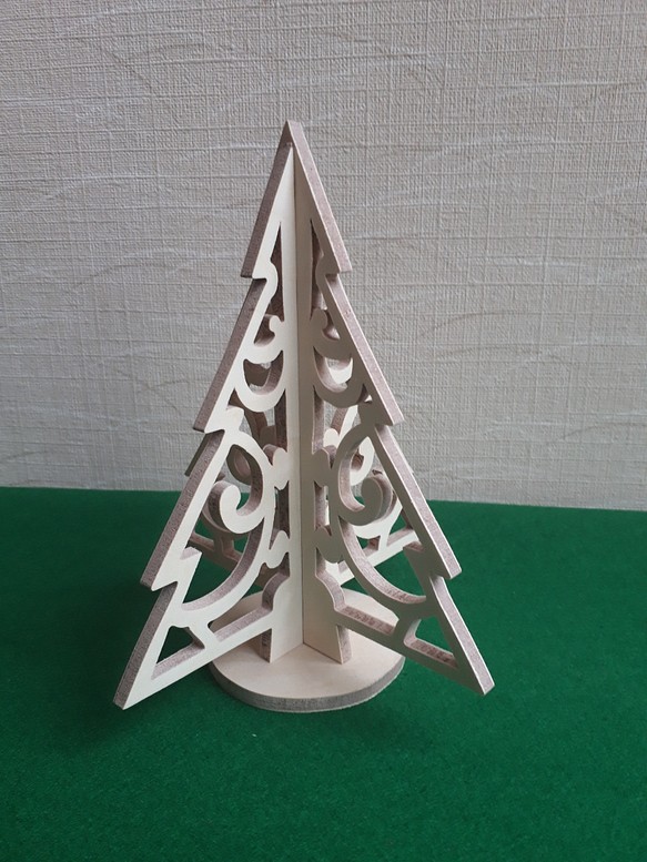 クリスマスツリー(木工アート) 1枚目の画像