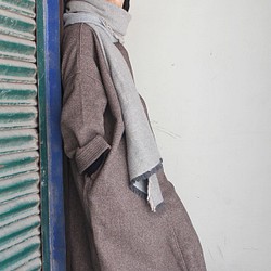 暖冬材質 ◉ 國產羊毛大衣 棕色 第1張的照片