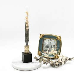 Ornament :  布花標本 “ Antique スズラン. “ オーナメント/ボトルタイプ 1枚目の画像