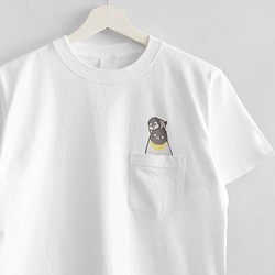 ビッグシルエット対応！刺繍Tシャツ（WONDERFUL DAYS / ペンギン） 1枚目の画像