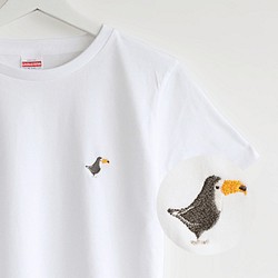 刺繍Tシャツ（BIRD!BIRD!BIRD! / オニオオハシ） 1枚目の画像