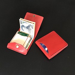 [右孔徑卡口袋3加粗]薄簡單比爾剪刀MC-10vd-R錢夾Nume 第1張的照片