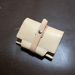 【特別価格 mini6】ミニ6 筒状ペンホルダーのシステム手帳 SN-001km ヌメ革生成 1枚目の画像