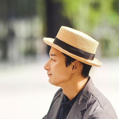 幻想的 (田中帽子店)鬼麦カンカン帽（紳士用） 60cm（Lサイズ） (帽子 