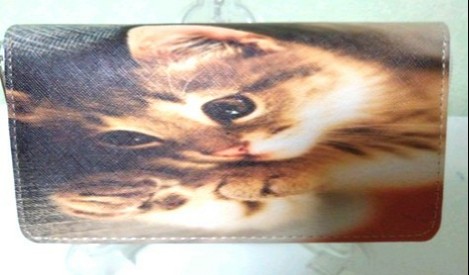 可愛い子猫の長財布 1枚目の画像