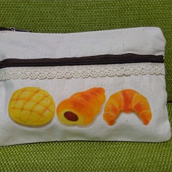 【タルトタタン様専用ページ】4枚セット 甘～いパン♡の2ポケットポーチ 1枚目の画像