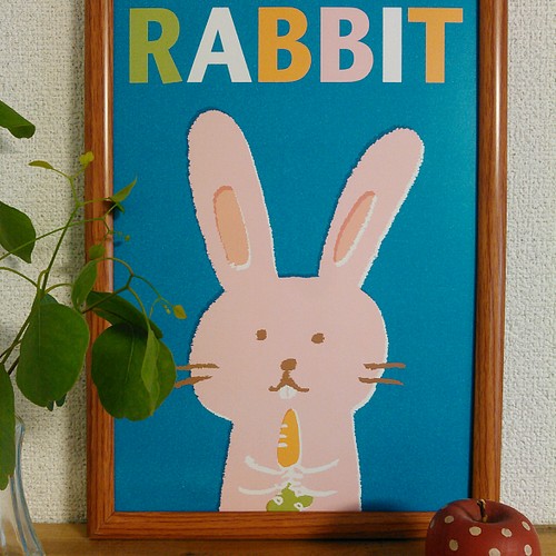 ポスター Rabbit にんじんを持ったうさぎさん イラスト さっちも 通販 Creema クリーマ ハンドメイド 手作り クラフト作品の販売サイト