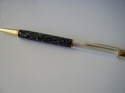 オリジナルボールペン　キット　花崗岩風　黒 1枚目の画像