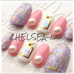 でかパールパフュームネイル ネイルチップ ネイルシール Chelsea Nail 通販 Creema クリーマ ハンドメイド 手作り クラフト作品の販売サイト