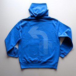 ◆ 左 ! 【Zip hooded sweatshirt】ロイヤルブルー（mensMサイズ） 1枚目の画像
