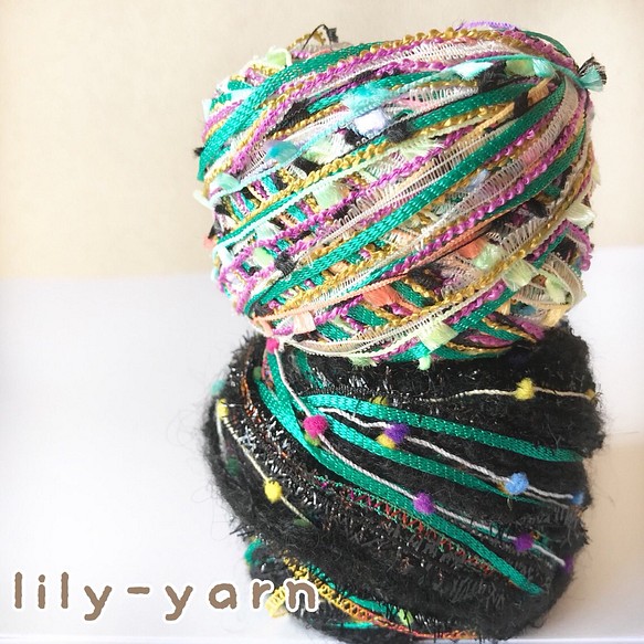 送料込み引き揃え糸 2玉セット37g ☆ 毛糸 lily-yarn 通販｜Creema