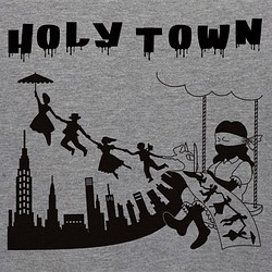 ホーリータウン　フォントB　グレー（ Tシャツ ） 1枚目の画像