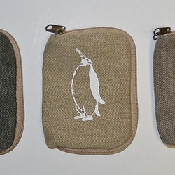 オリジナルデザイン　キーケース、鍵入れケース、コインケース ペンギン 1枚目の画像