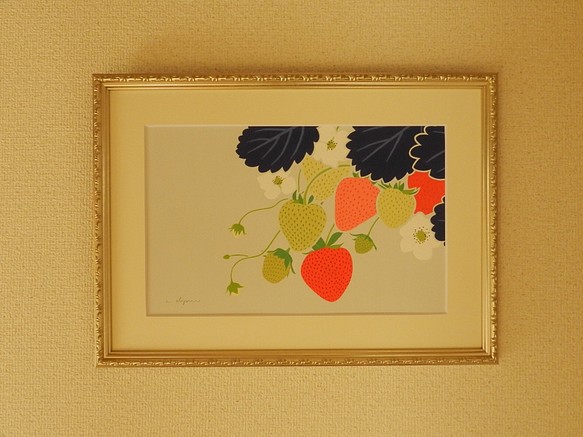 【kaoru　イチゴ】　原画額装品 1枚目の画像