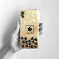 木薯奶茶 iPhone 手機殼筆記本類型可更換 iphoneSE iphone11 iphone12 適用於所有型號 第1張的照片