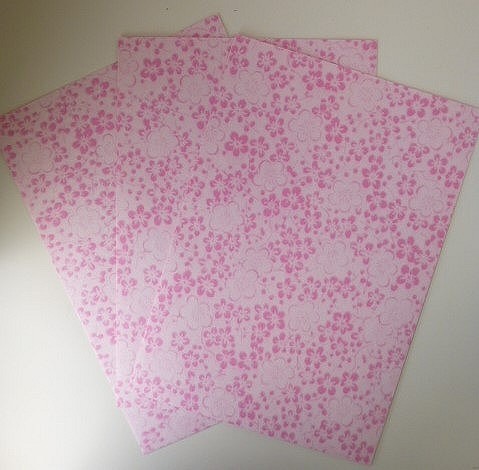 [日本免費送貨] 3件粉紅色紙包裝袋 第1張的照片
