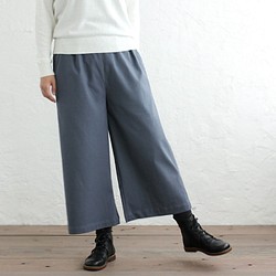 加厚棉質闊腿褲寬鬆版高喬褲（灰色） 第1張的照片