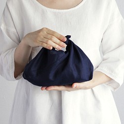 alin Azuma Bag S Lunch Wrap Linen Azuma Bag with Gusset（海軍藍） 第1張的照片