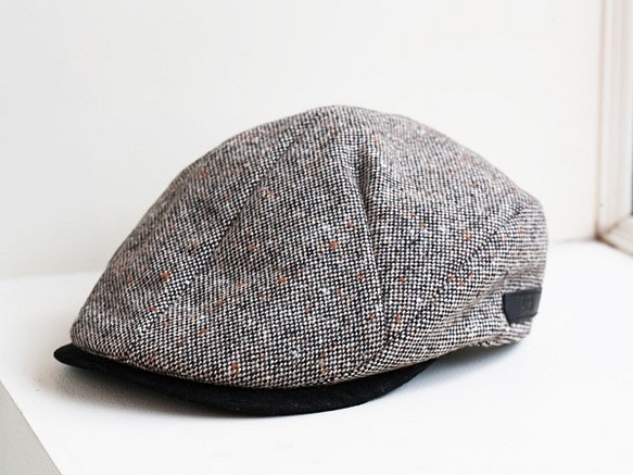 Tweed cycle hunting cap ( black ) 1枚目の画像