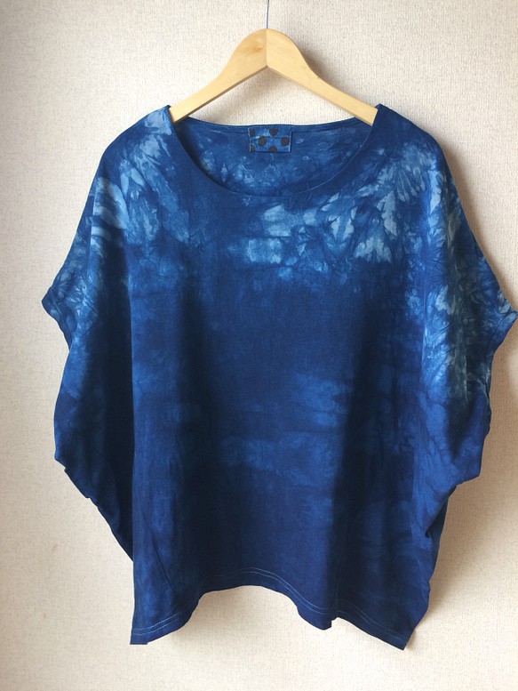 天然靛藍染料上衣F棉 第1張的照片