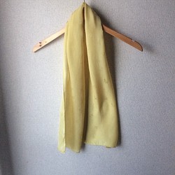 草木染めスカーフ絹 1枚目の画像