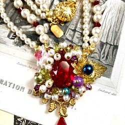 宝石の花園ネックレス(シャム) 1枚目の画像
