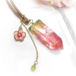 紅山桜水晶のペンダントB 1枚目の画像