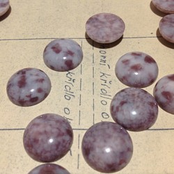 Vintage germany lucite purple marble cabchon  ヴィンテージ カボション 1枚目の画像