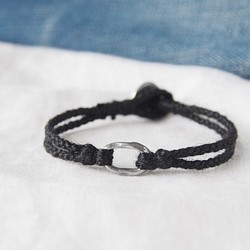 Pewter Ring Bracelet（Black） 1枚目の画像