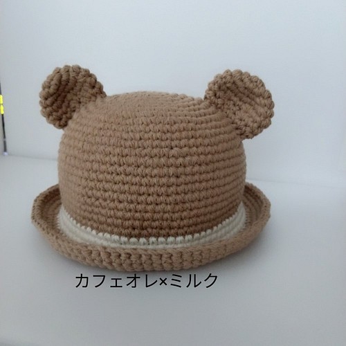 コットンくま耳帽子 52ｃｍ 帽子(ベビー・キッズ) mimu2882 通販 