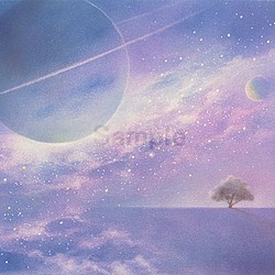 パステル画 原画作品 ～星降る夜Ⅳ～ (額装品) 絵画 Junko 通販