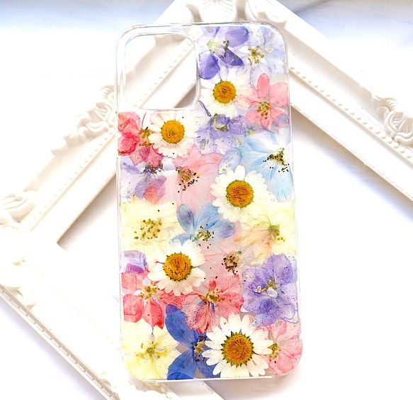 押し花iphoneケース 押し花スマホケース 押し花 押し花ケース Iphoneケース カバー Merfleur プロフ必読 通販 Creema クリーマ ハンドメイド 手作り クラフト作品の販売サイト