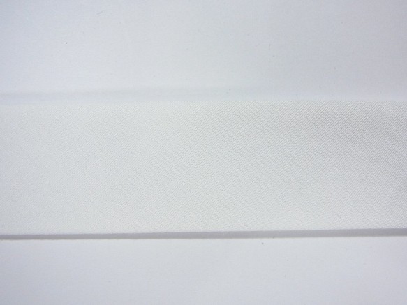 両折れバイアステープ　白　24ｍｍ巾ｘ3mｾｯﾄ 1枚目の画像