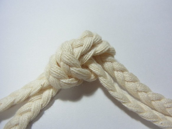 綿コード　三つ編み　　M　約6ｍｍ巾ｘ3mｾｯﾄ 1枚目の画像