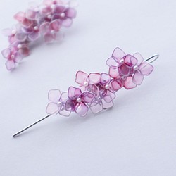 紫陽花デザインフック　ピンク　 1枚目の画像