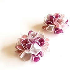 紫陽花のイヤリングorピアス 1枚目の画像
