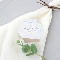大理石タイル席札 “grege” marble card for wedding 5枚 1枚目の画像