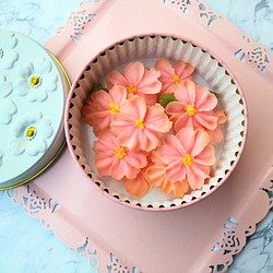 『桜ハンドメイド2023』桜のお花のあんフラワークッキーあんこで出来たお花のクッキーグルテンフリーSAKURA　3缶 1枚目の画像