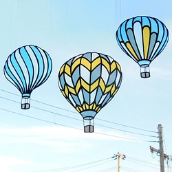 ステンドグラス　サンキャッチャーClear気球セット　《送料無料》 1枚目の画像