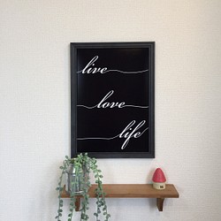 LIVE LOVE LIFE⭐︎ポスター インテリア  北欧風 雑貨 アート 1枚目の画像