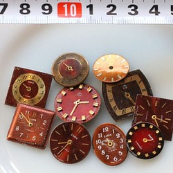 ヴィンテージの時計の文字盤【0306-Ｂ】10枚　 1枚目の画像