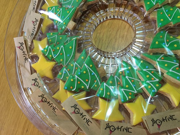 クリスマスアイシングクッキー(名入れ)10個〜 1枚目の画像